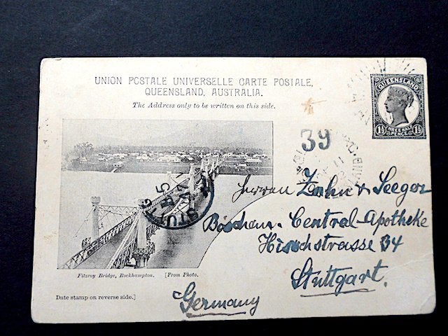 Australie 1902 postwaardestuk / Queen Victoria / Queensland, Verzenden