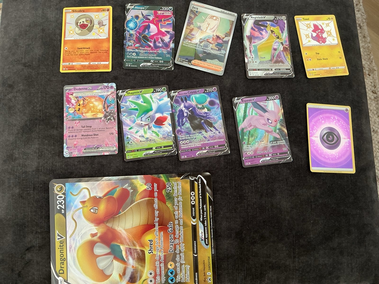 Pokémon kaarten collectie - V, VMAX, Shining Fates, Ophalen of Verzenden, Gebruikt, Meerdere kaarten, Foil