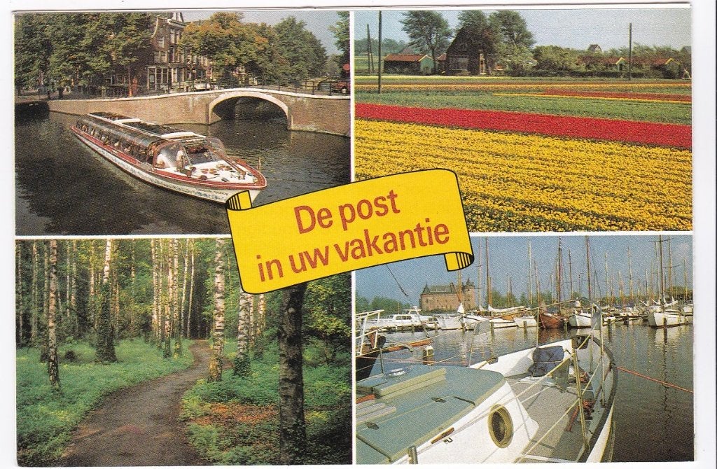 De post in uw vakantie 5-voudige info-folder PTT-post 1979, Ophalen, Brief