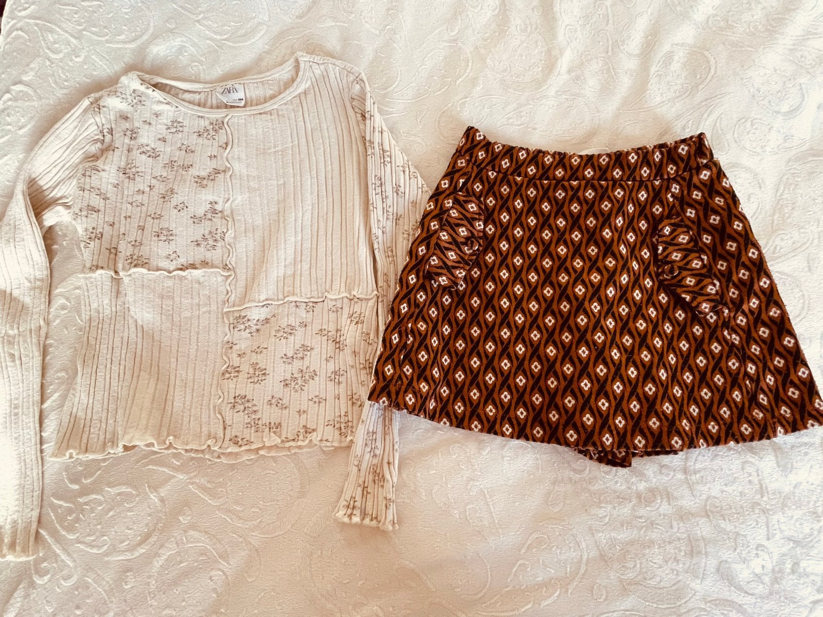 Zara tops maat 134 (set van 2), Ophalen of Verzenden, Zo goed als nieuw, Meisje