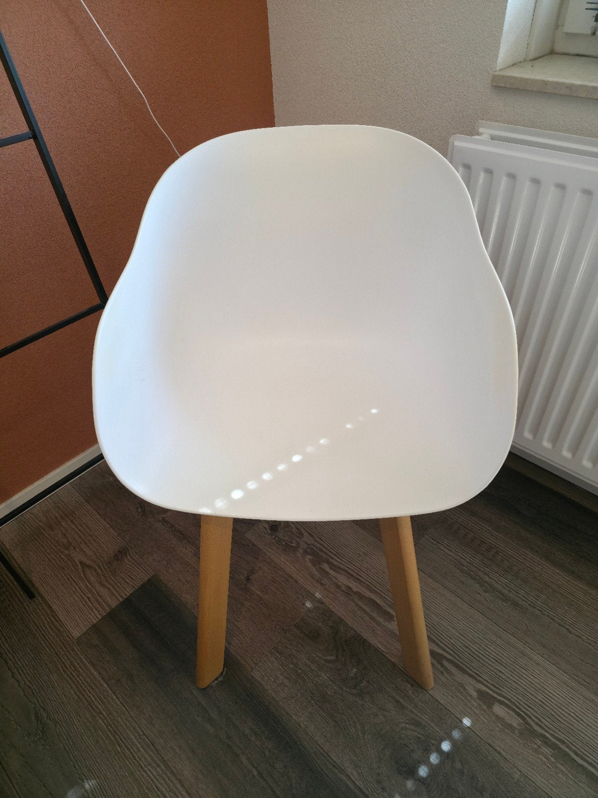 Witte kuipstoel - Kwantum, Gebruikt, Wit, Ophalen, Hout