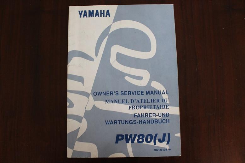 Yamaha PW80 J 1996 motorcycle owner's / service manual PW 80, Motoren, Handleidingen en Instructieboekjes, Ophalen of Verzenden