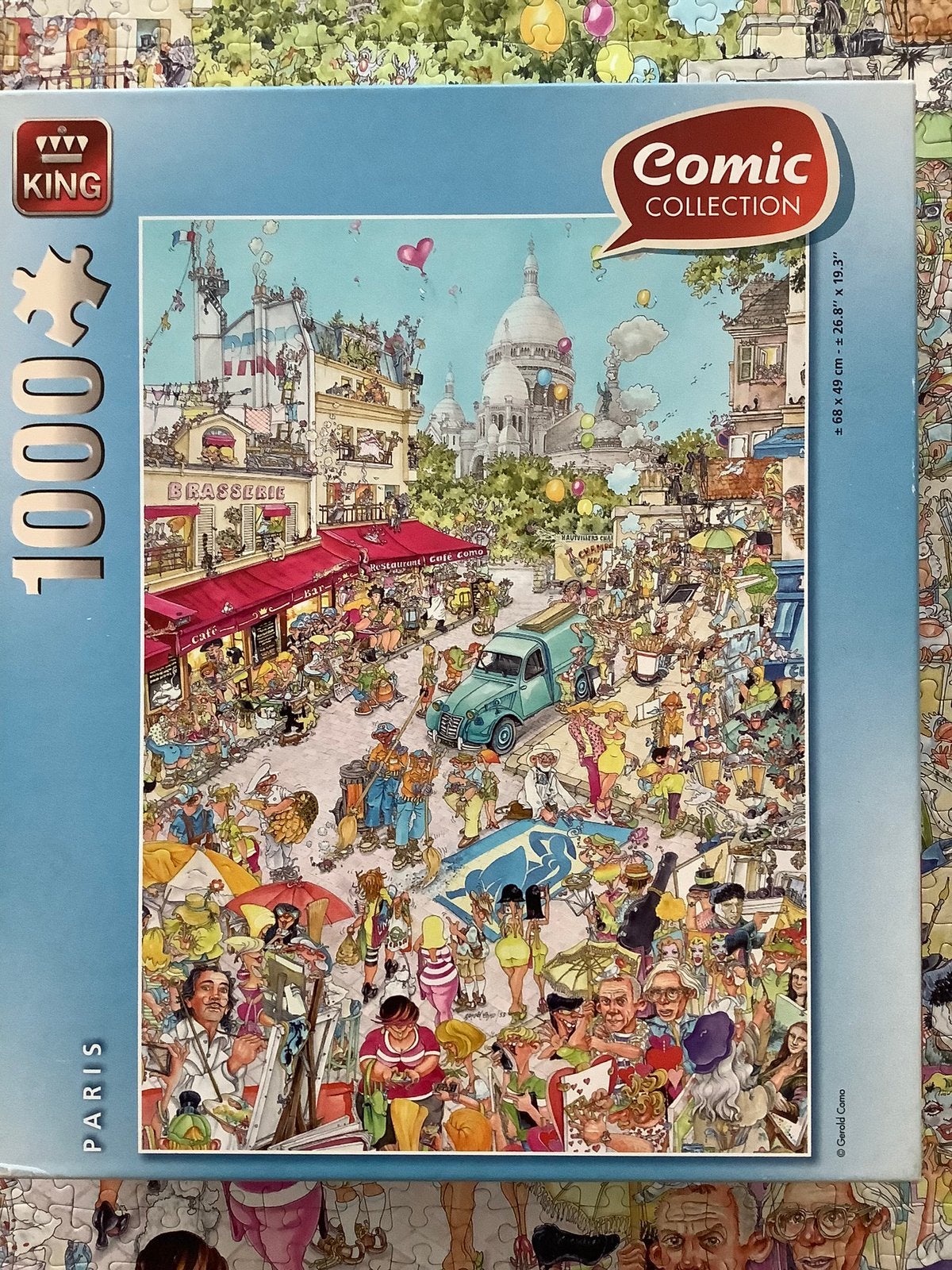 King comic legpuzzel parijs met 1.000 Stukjes puzzel, Ophalen of Verzenden, 500 t/m 1500 stukjes, Zo goed als nieuw