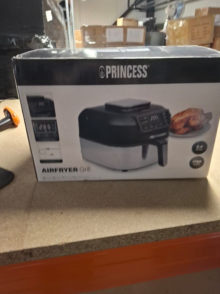 Princess Airfryer Grill XXL 182092 - 2 in 1 | DC10062, Witgoed en Apparatuur, Airfryer XXL, Ophalen of Verzenden, Zo goed als nieuw