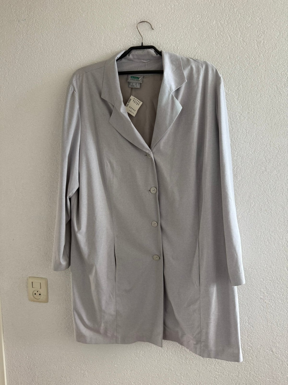 Ulla Popken  Collection lange zomerjas/colbert maat 52 nieuw, Kleding | Dames, Ophalen of Verzenden, Nieuw, Grijs, Jasje of Colbert