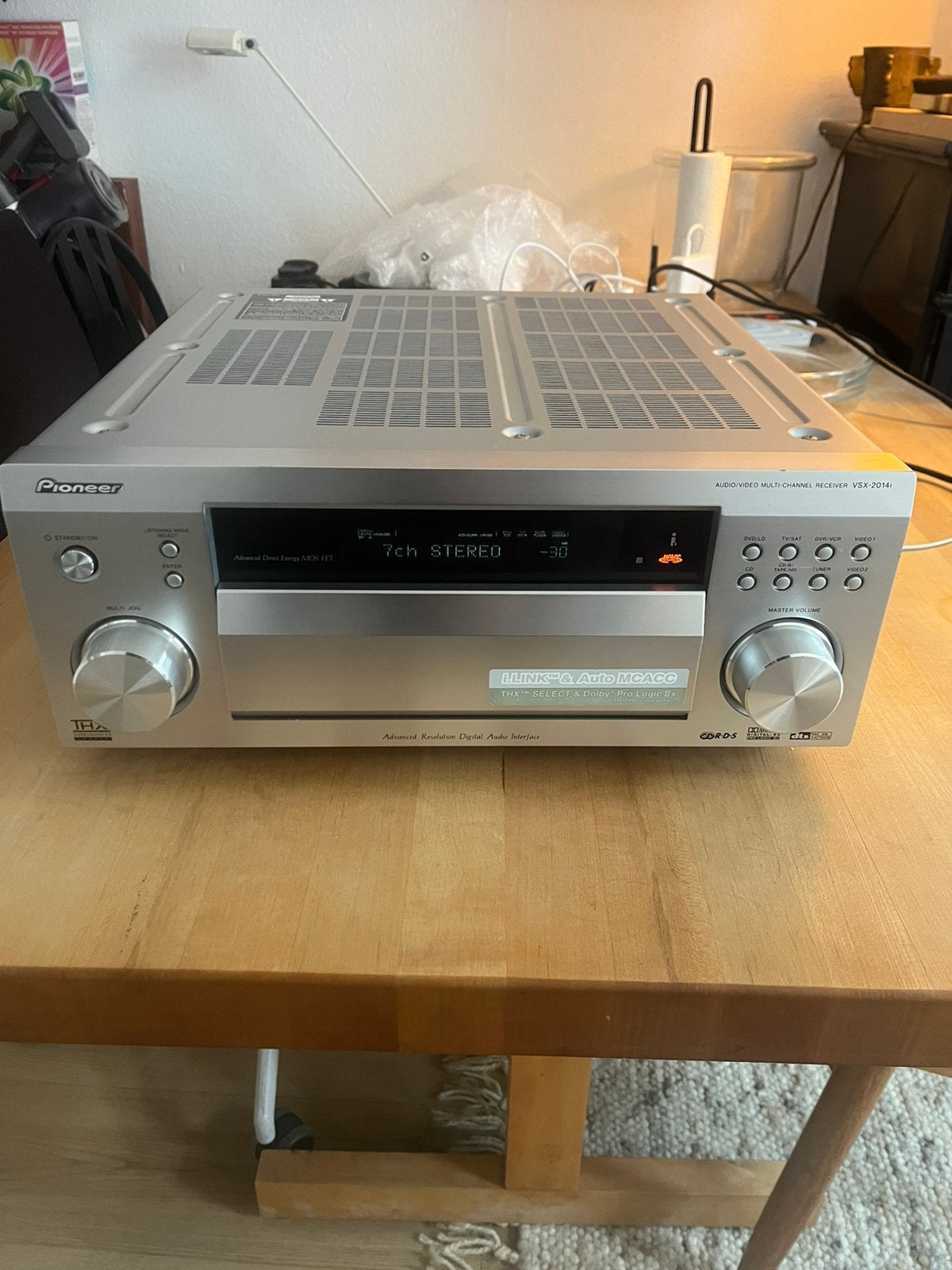 Pioneer VSX-2014i THX versterker receiver, Ophalen, Gebruikt, 120 watt of meer, Pioneer