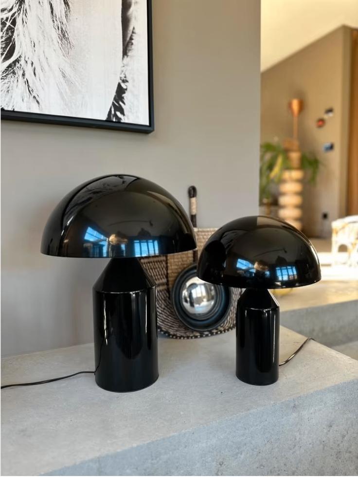 Set Atollo Tafelampen – Design Vico Magistretti (Replica), Huis en Inrichting, Lampen | Tafellampen, Ophalen of Verzenden, Zo goed als nieuw