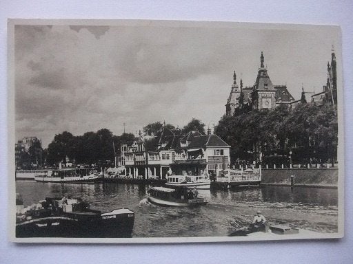 P337 Amsterdam - Noordhollandsch koffiehuis - 1947, Verzamelen, Verzenden, 1940 tot 1960, Gelopen, Noord-Holland