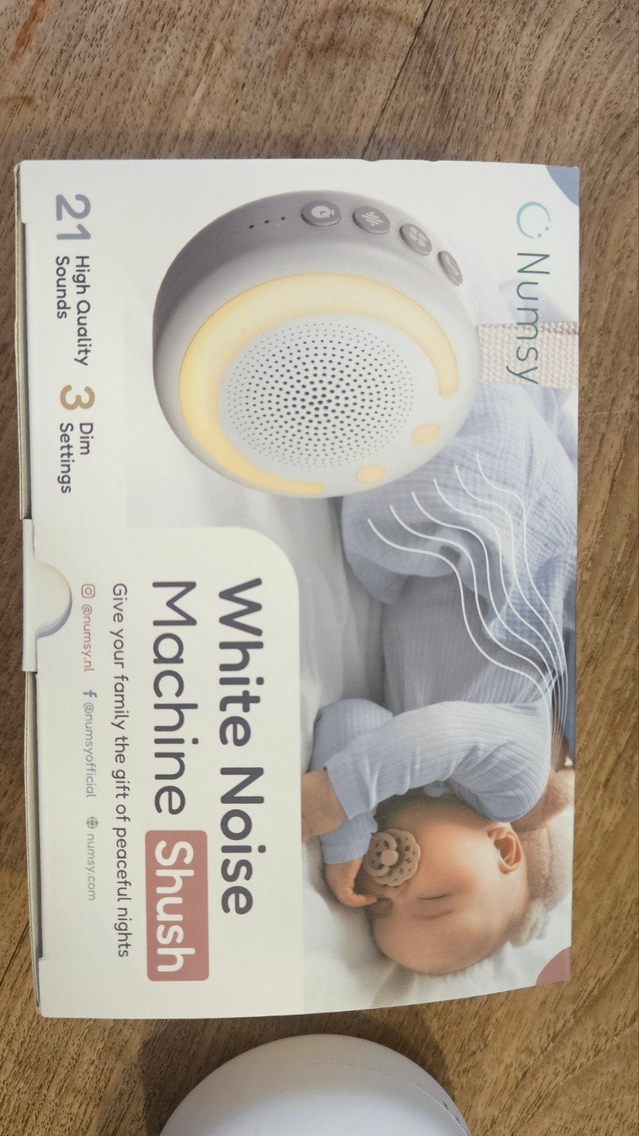 Numsy Shush White Noise Machine - Baby Slaapmiddel, Ophalen of Verzenden, Zo goed als nieuw