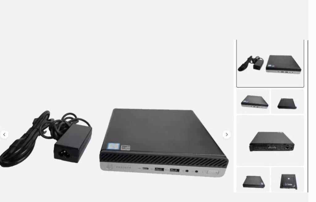 Hp ProDesk 600 G3 Mini PC i5-7Th/8GB/256GB/€99, Ophalen of Verzenden, Zo goed als nieuw, 3 tot 4 Ghz, SSD