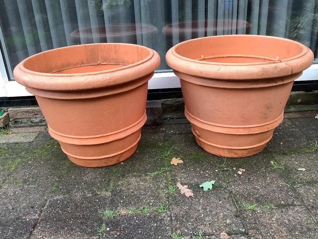 Bloempotten buitenpotten, Tuin en Terras, Bloempotten, Ophalen, Kunststof, Rond, Minder dan 40 cm