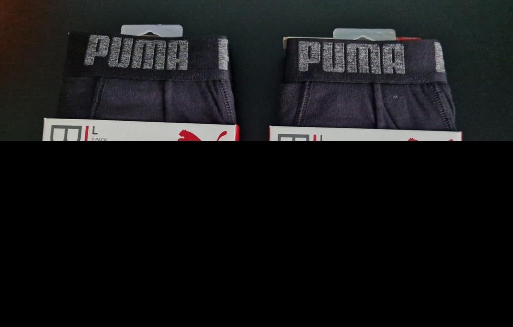 Puma boxershorts, maat l 4 stuks, Verzenden, Zwart, Boxer