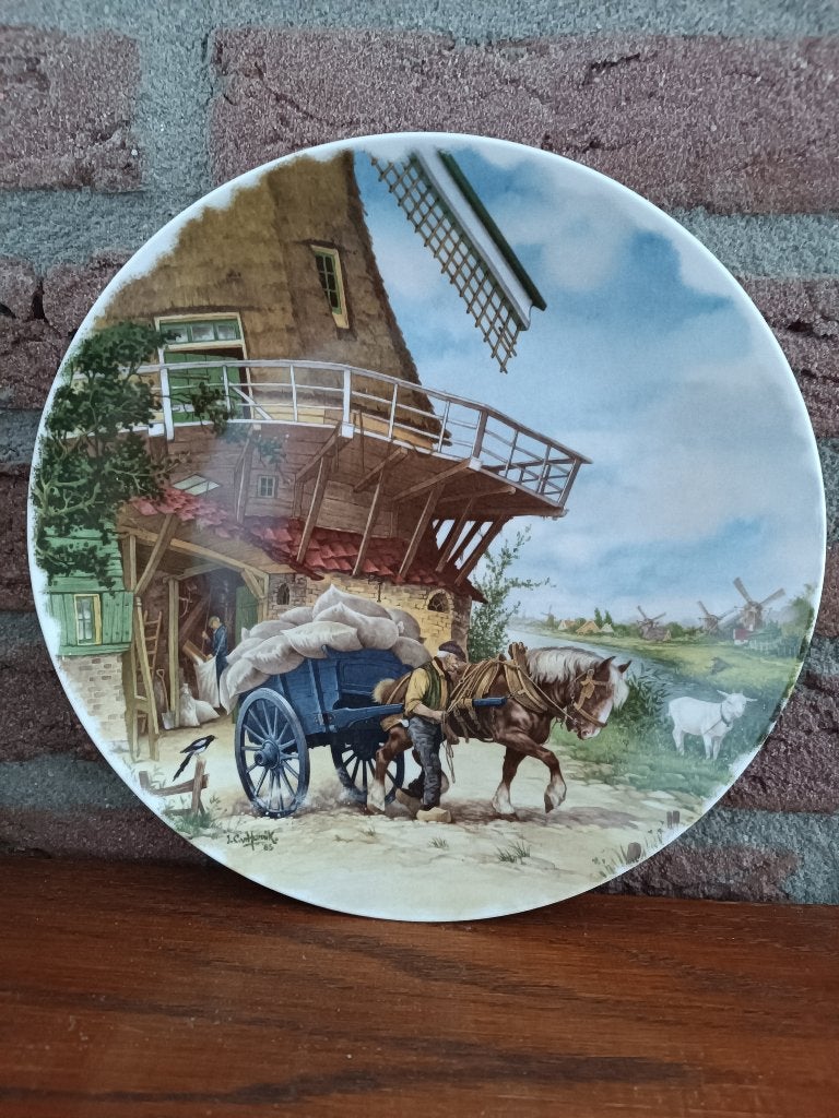 Wandbord molen Royal 1984 ter Steege bv Holland 25cm, Ophalen of Verzenden
