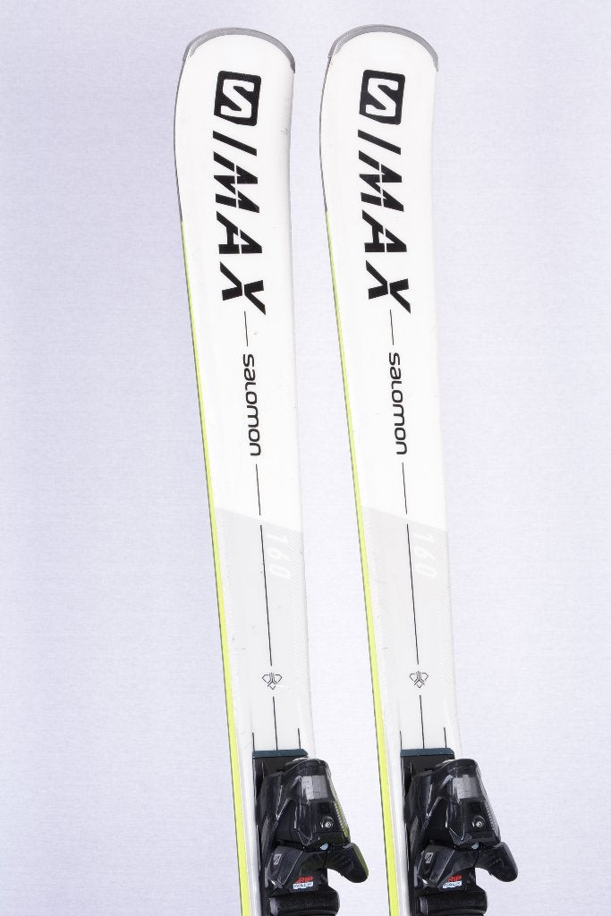 145; 150 cm ski's SALOMON S/MAX 6, white, edge amplifier sl, 140 tot 160 cm, Gebruikt, Verzenden, Salomon
