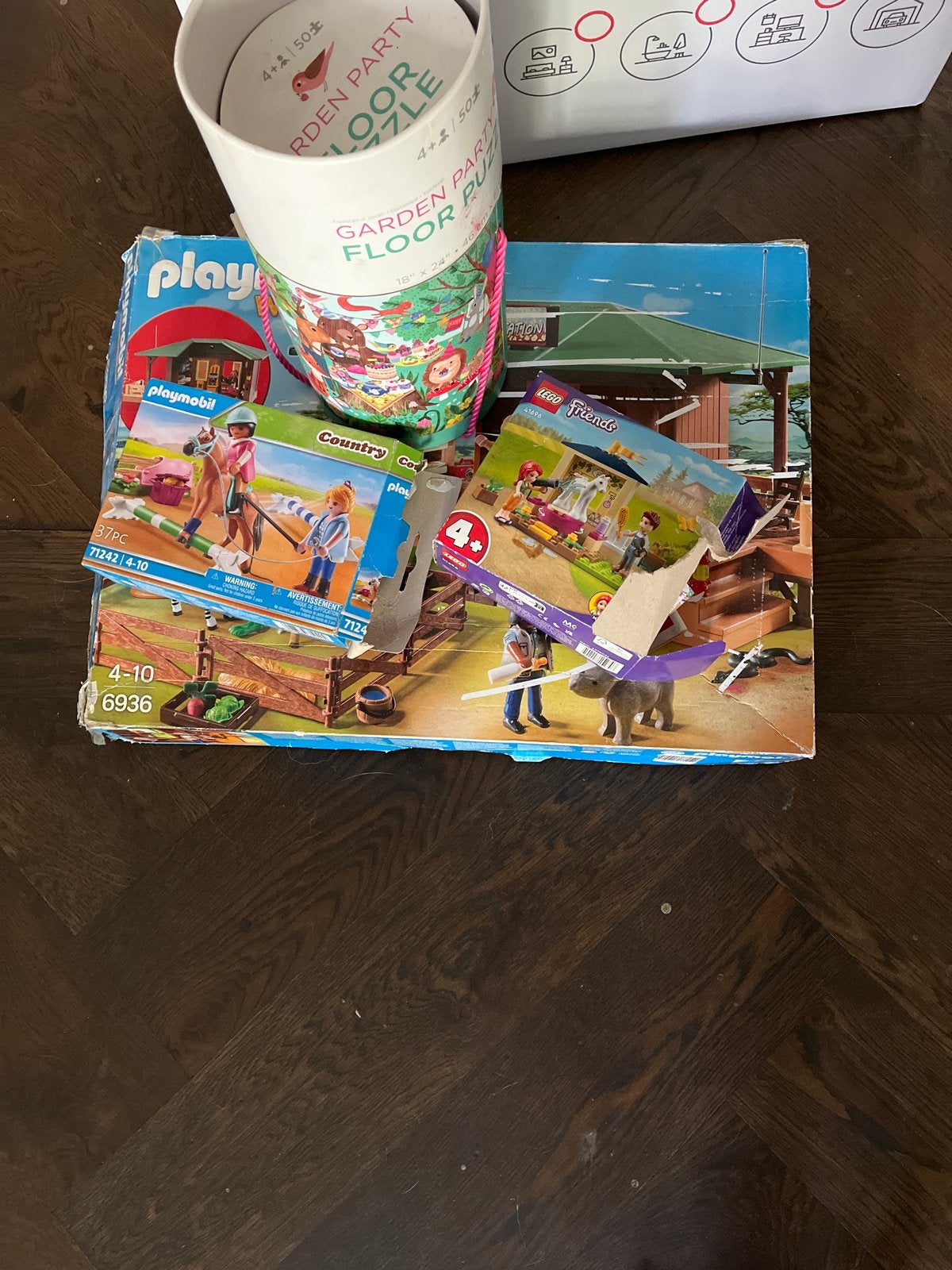 Playmobil, Lego Friends en vloerpuzzel, Ophalen, Gebruikt