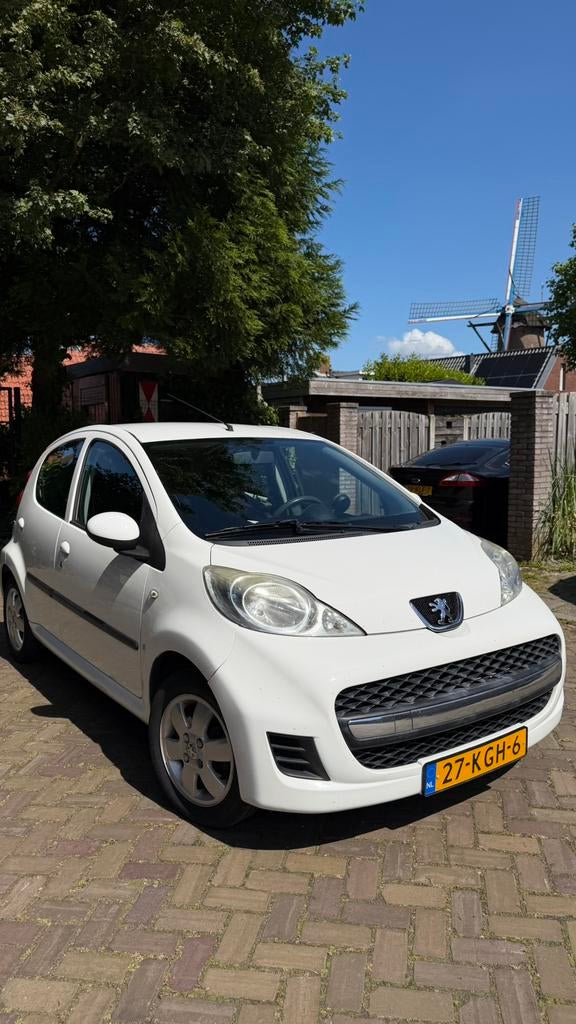 Peugeot 107 1.0 (68pk) 2009 wit nieuwe koppeling 5 deurs, Voorwielaandrijving, Stof, Particulier, 998 cc