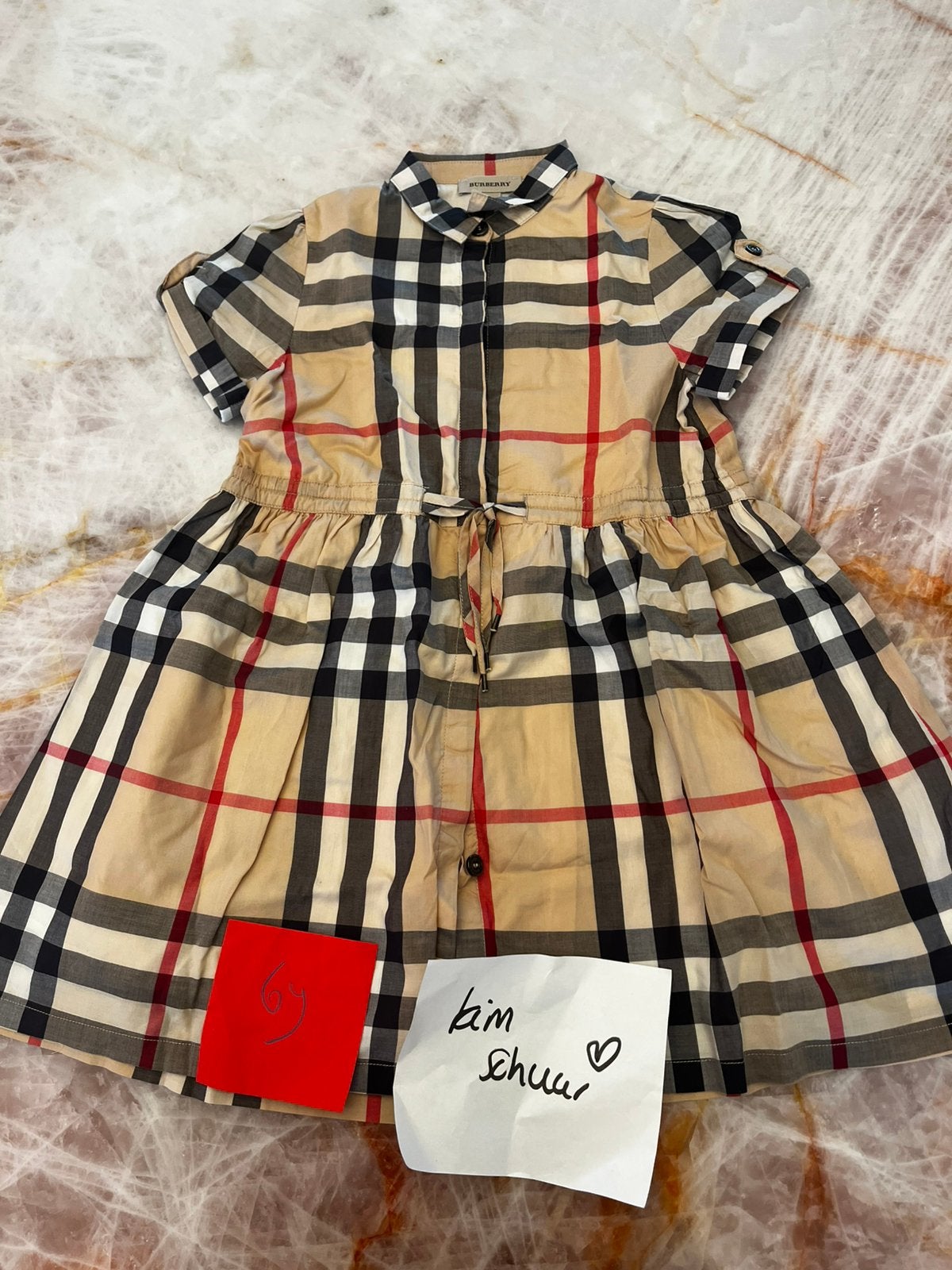 Burberry jurk 6 jaar, Kinderen en Baby's, Kinderkleding | Maat 116, Ophalen of Verzenden, Zo goed als nieuw, Meisje, Jurk of Rok