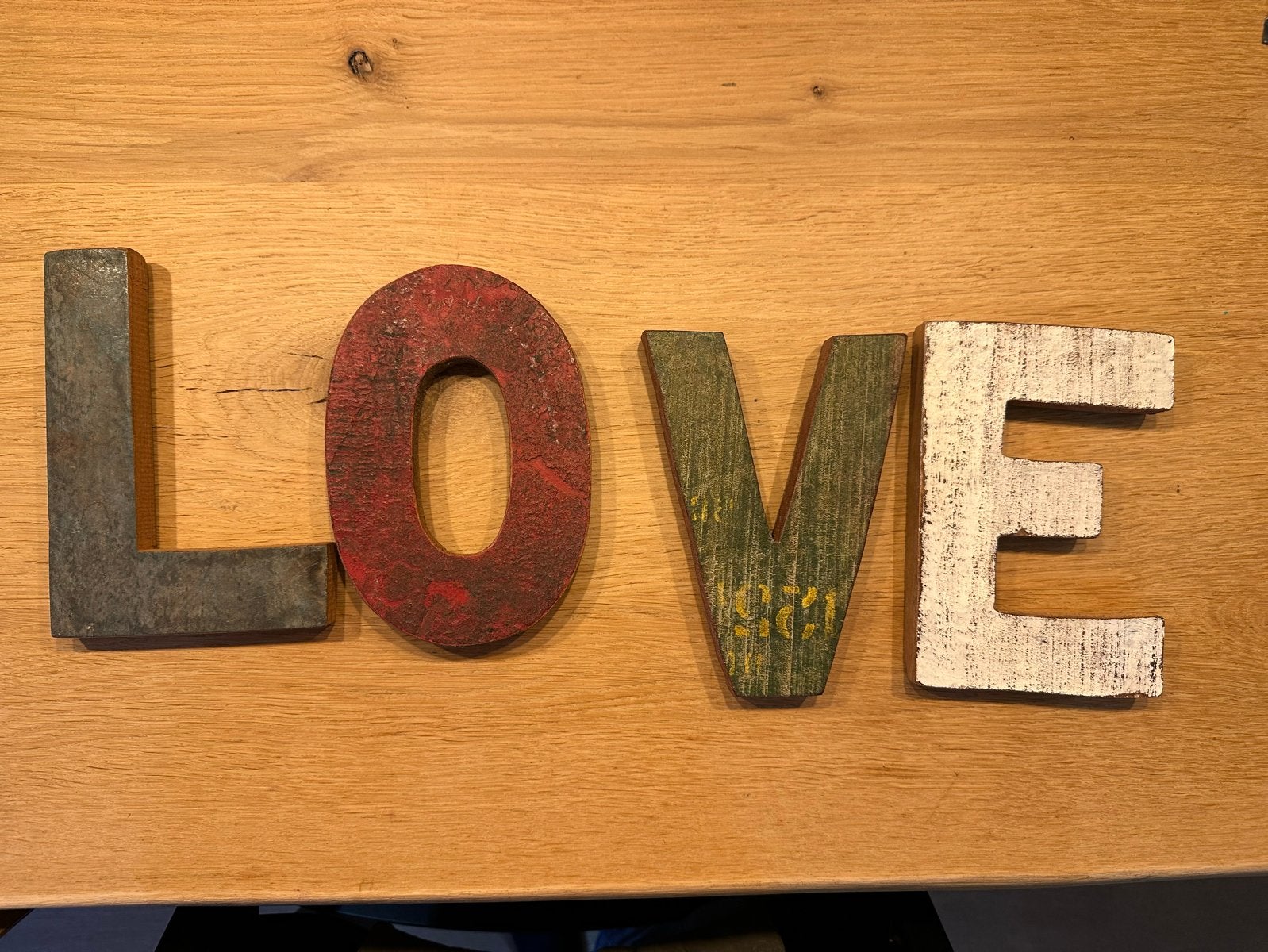 Houten Otentic Letters - LOVE Decoratie, Ophalen of Verzenden