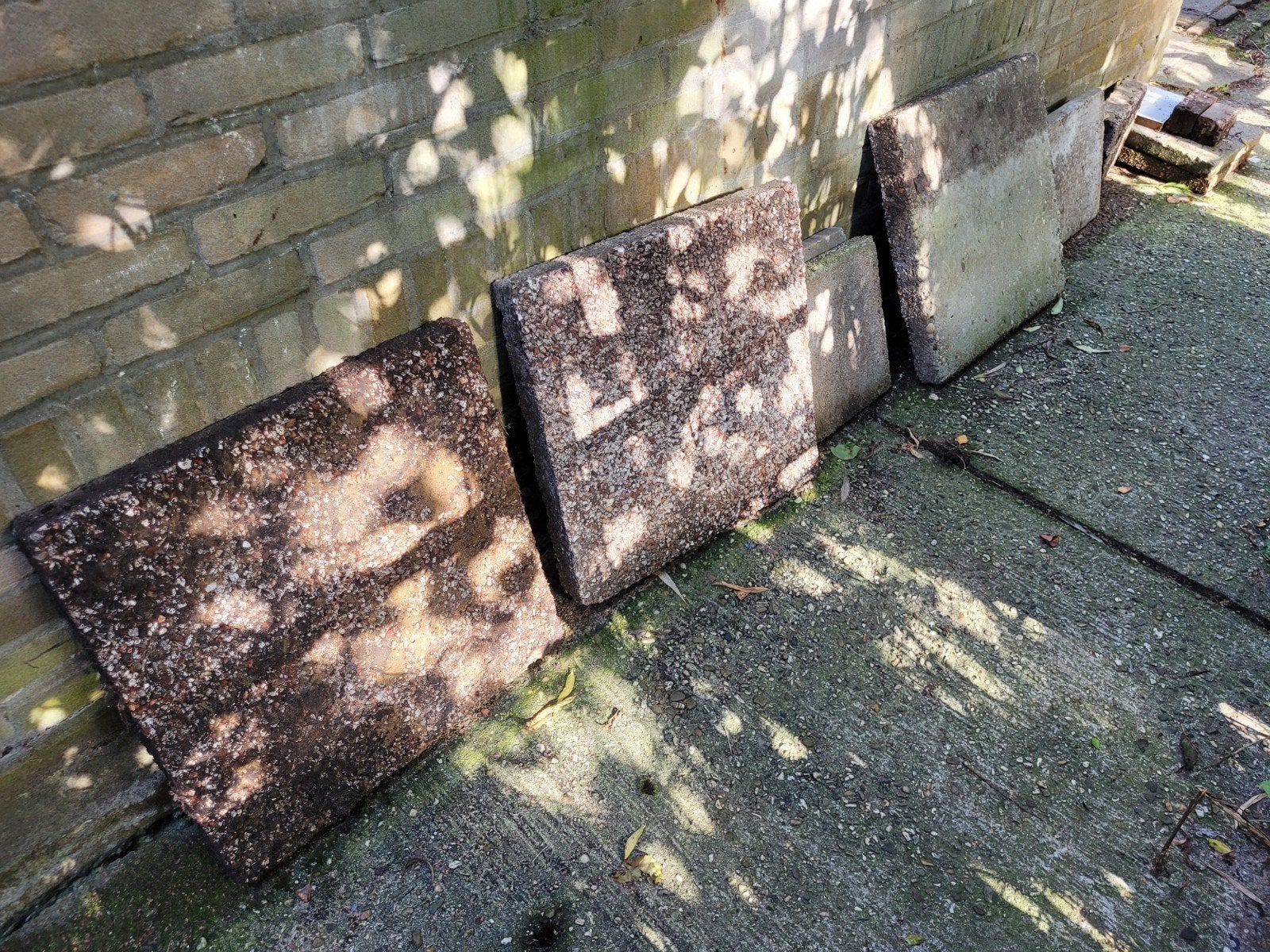 gratis tegels, Ophalen, Gebruikt, Beton, Terrastegels