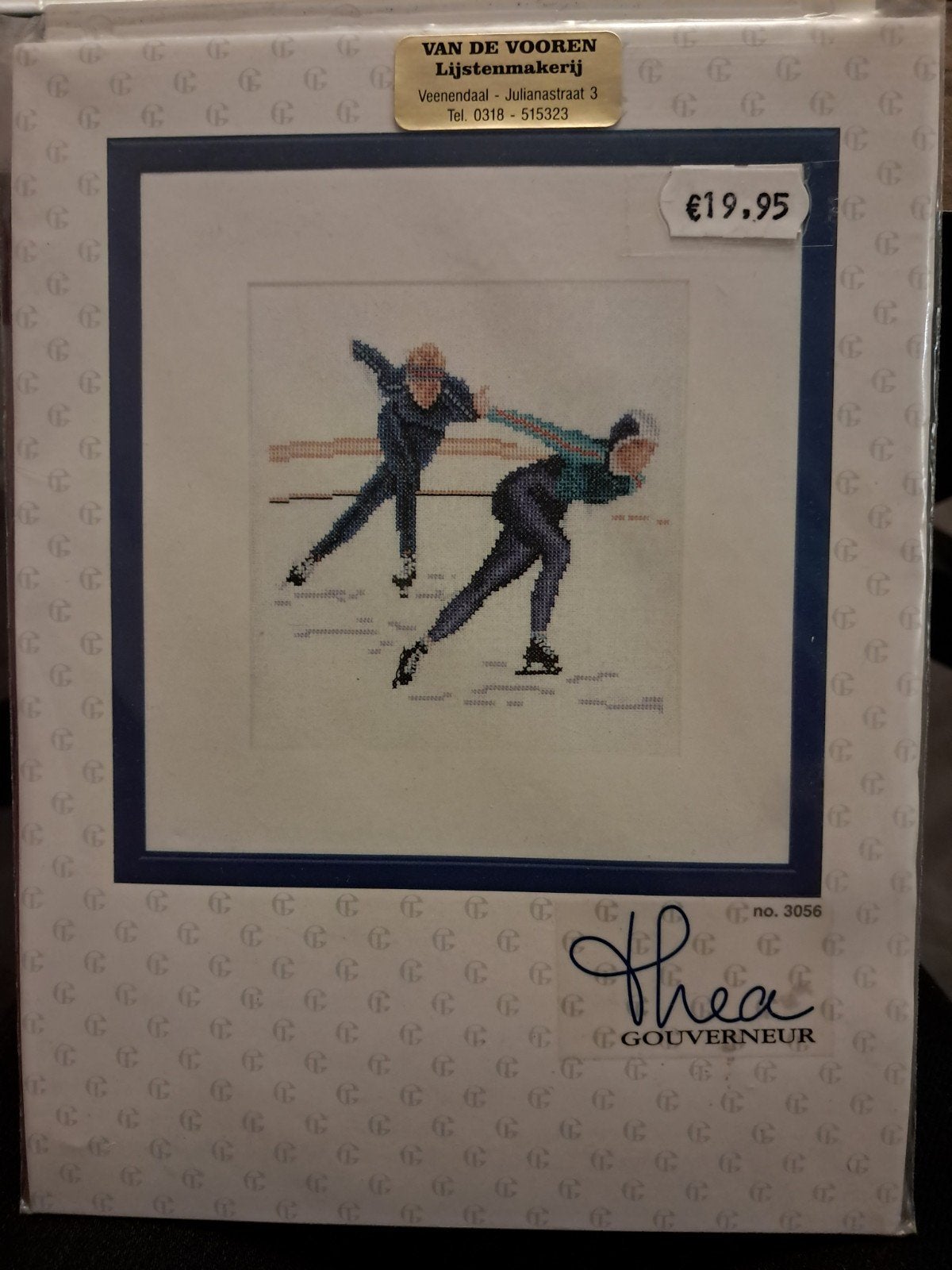 Thea Gouverneur Schaatsen Borduurpakket - Nieuw, Ophalen of Verzenden, Nieuw, Handborduren, Borduurpakket