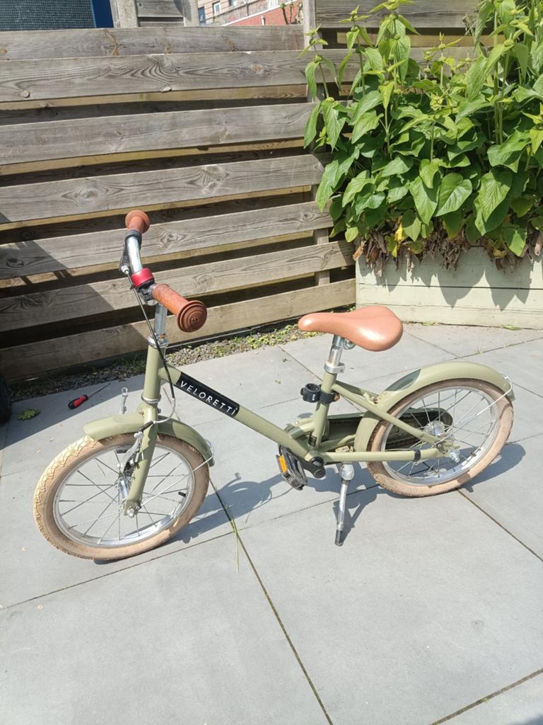 Veloretti Maxi 16 inch kinderfiets - Desert Moss, Fietsen en Brommers, Fietsen | Kinderfietsjes, Ophalen of Verzenden, Gebruikt