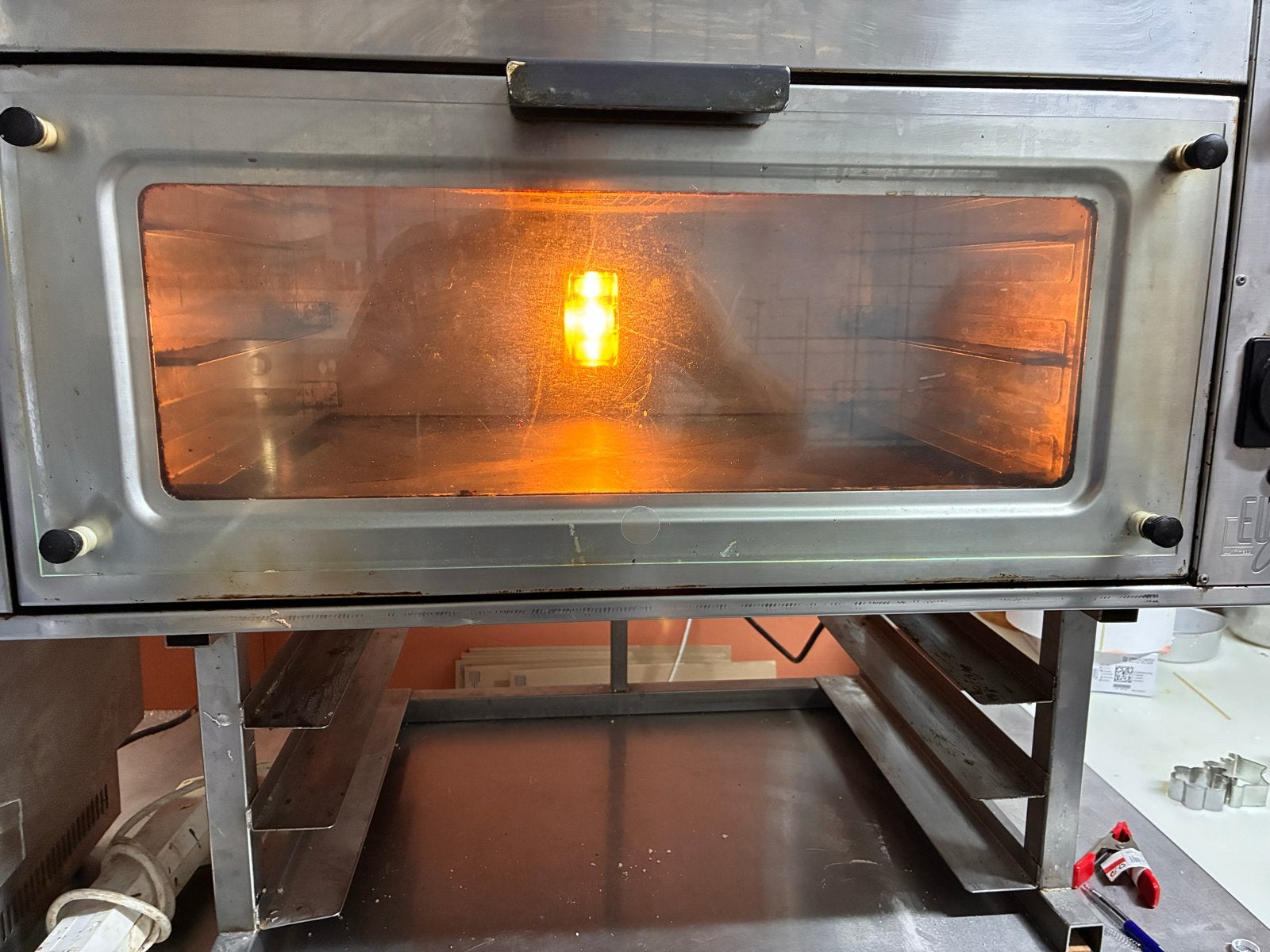 Euro Oven Twin 270 Horeca-oven - Gebruikt maar functioneel, Ophalen, 45 tot 50 cm, Oven, 60 cm of meer