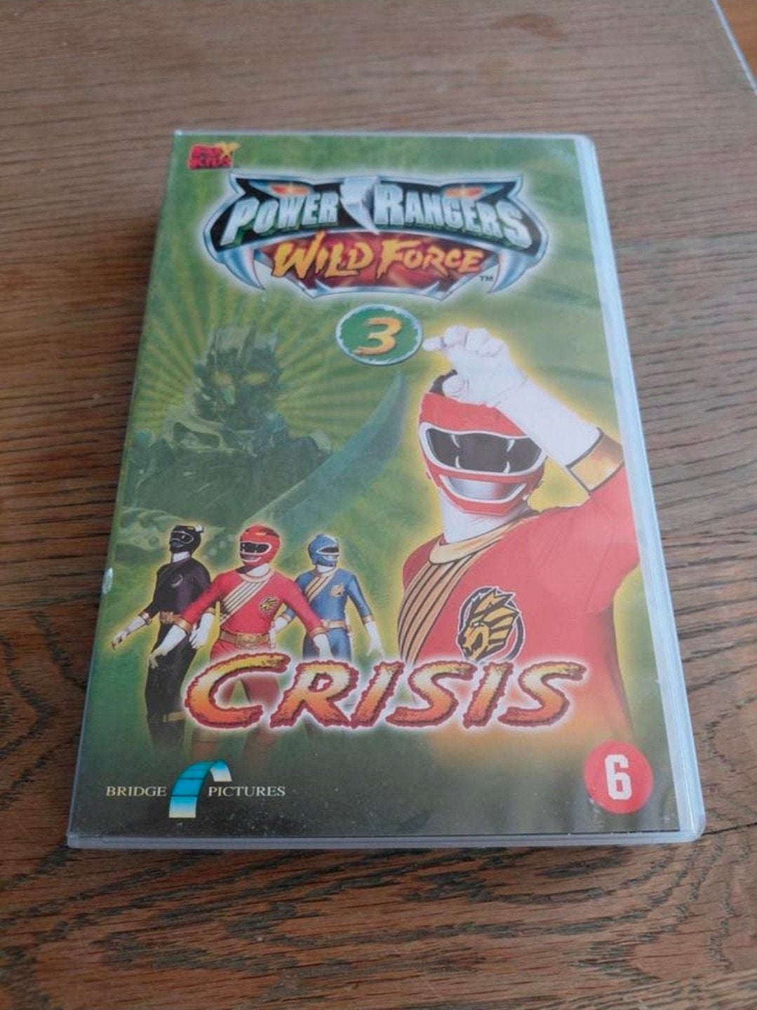 Power Rangers Wild Force 3 videoband Crisis., Cd's en Dvd's, VHS | Kinderen en Jeugd, Ophalen of Verzenden, Gebruikt, Kinderprogramma of -film