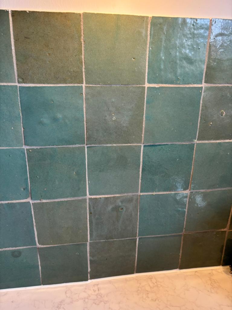 Zelliges Vert Gris Marokkaanse tegels / designtegels, Ophalen, Minder dan 20 cm, Zo goed als nieuw, Minder dan 5 m²