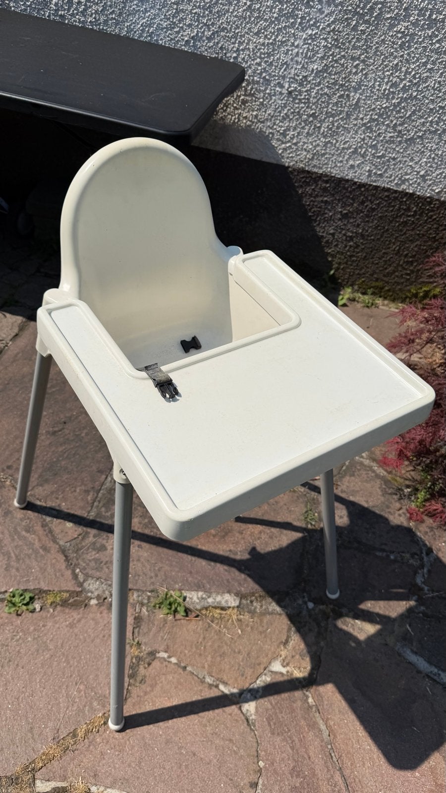 Ikea kinderstoel Antilop met riempje en blad, Ophalen, Gebruikt, Overige typen, Afneembaar eetblad