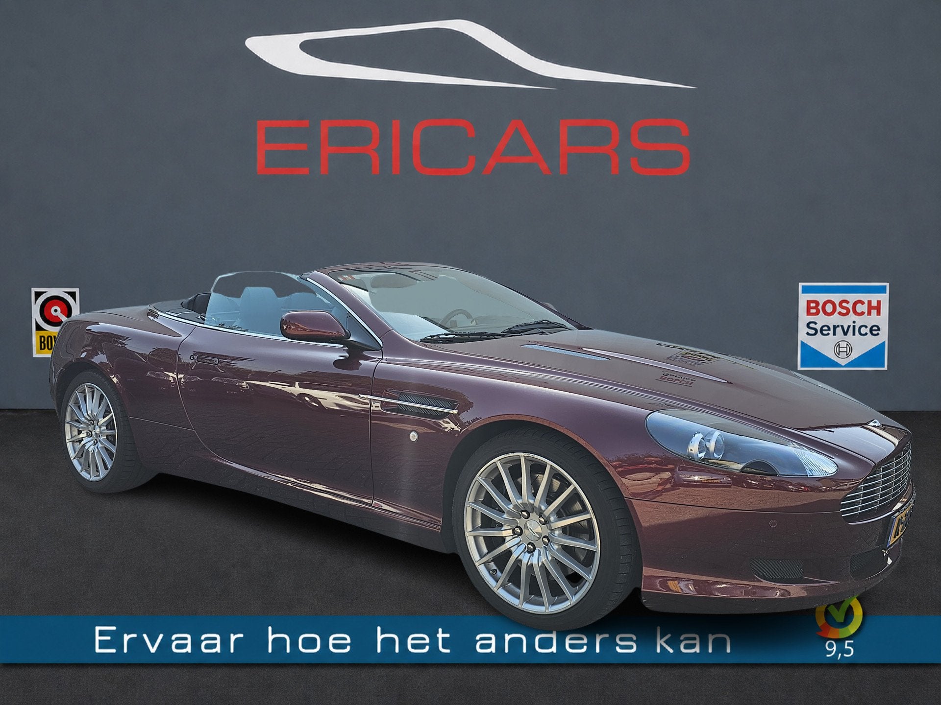 Aston Martin DB9 Volante 5.9 V12 Touchtronic (bj 2008), Auto's, Automaat, Achterwielaandrijving, Leder, Bedrijf