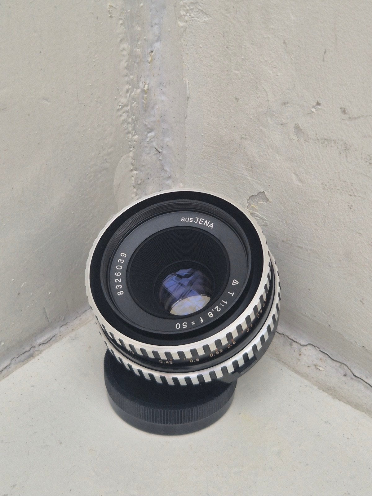 Carl Zeiss aus JENA Tessar 50mm f/2.8 M42 vintage lens, M42, Ophalen of Verzenden, 50 mm, Handmatige focus