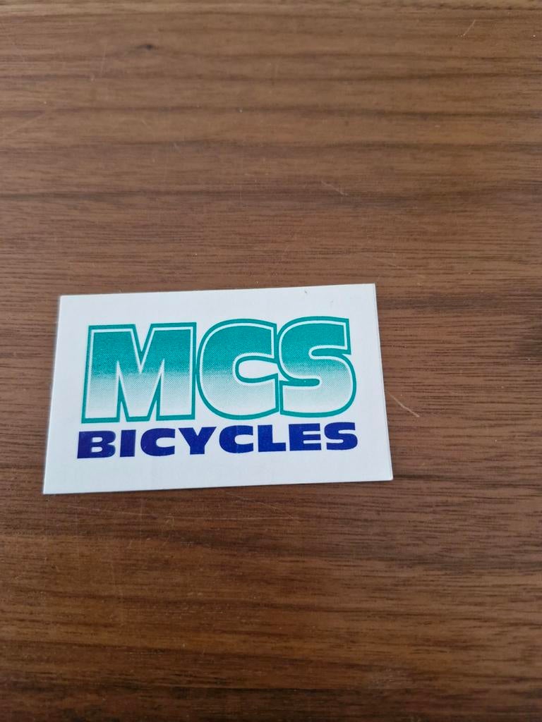 7356 MCS Bicycles Sticker - Vintage Fiets Sticker, Ophalen of Verzenden