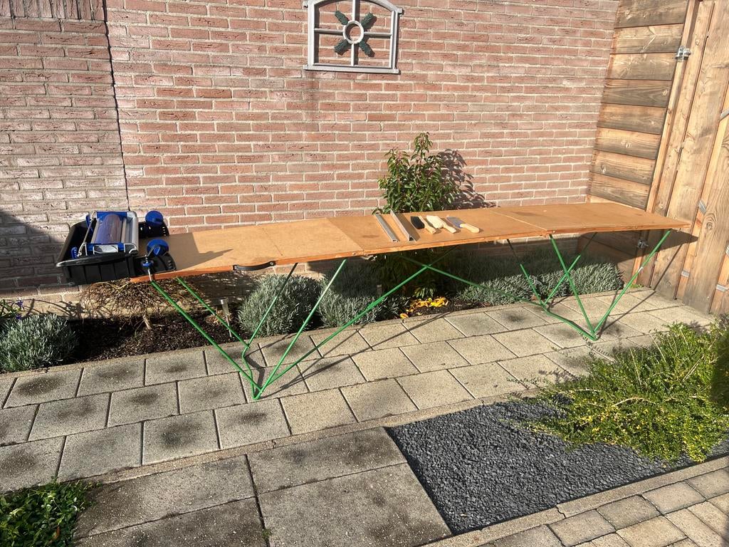 Inklapbare Behangtafel met lijmkachine en alle accessoires, Doe-het-zelf en Verbouw, Schildersmaterialen, Ophalen, Gebruikt, Overige typen