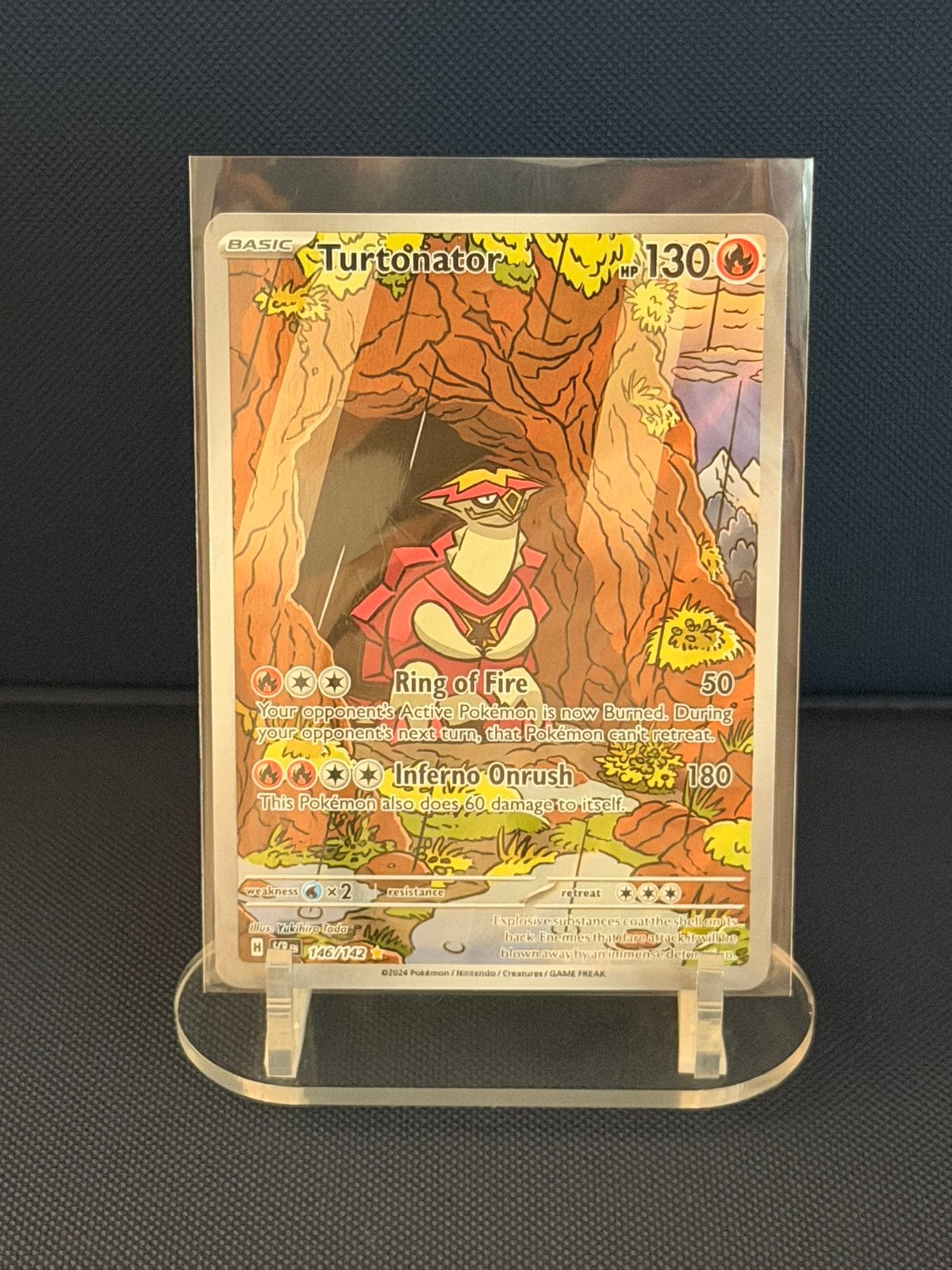 Turtonator 146/142 - Stellar Crown, Hobby en Vrije tijd, Verzamelkaartspellen | Pokémon, Ophalen of Verzenden, Zo goed als nieuw