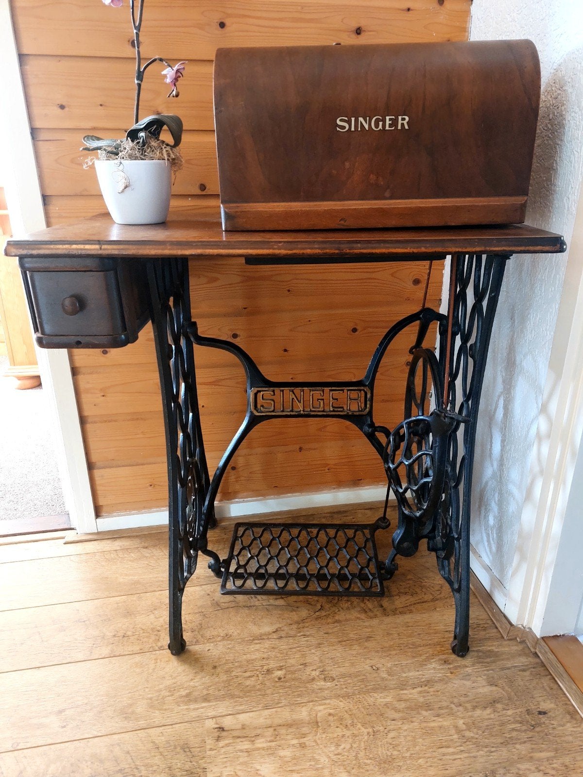 Antieke singer naaimachine, Antiek en Kunst, Antiek | Naaimachines, Ophalen