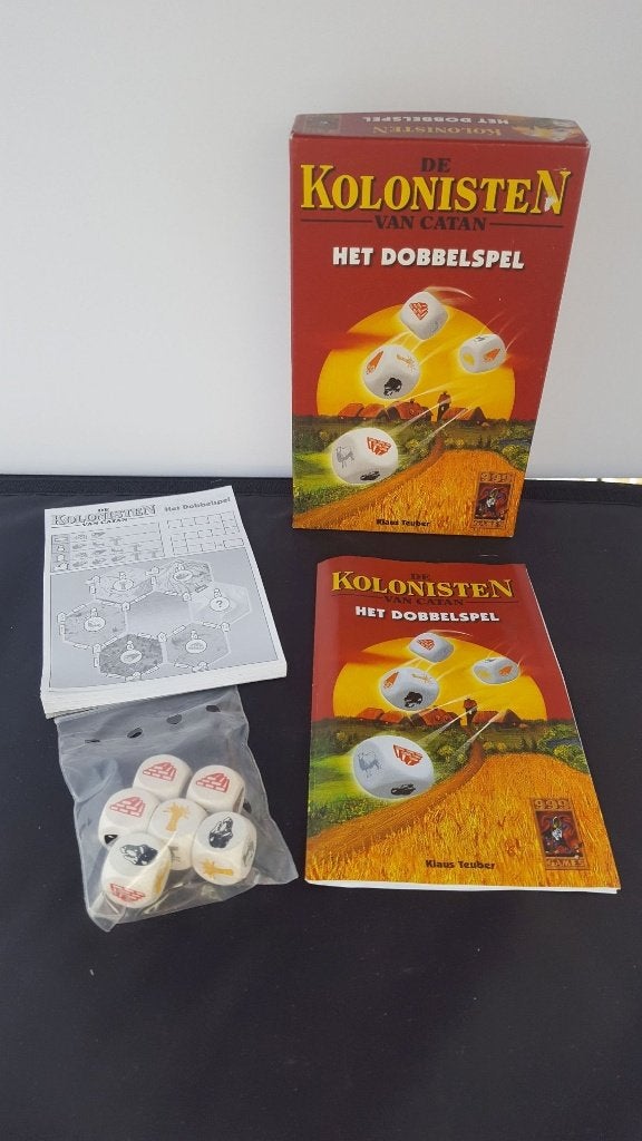 Kolonisten van Catan het dobbelspel, 999 Games 2007. 4A25, Hobby en Vrije tijd, Gezelschapsspellen | Overige, Tweedehands verkoop