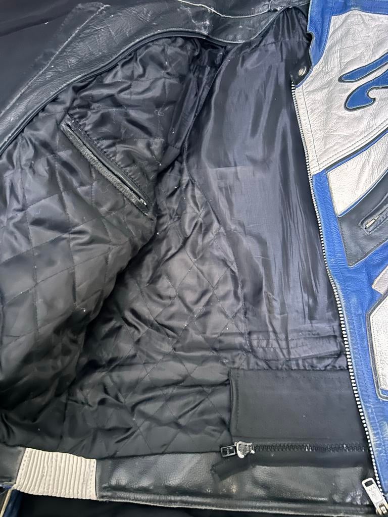 Leren Motorjas Maat XL met Beschermstukken, Motoren, Kleding | Motorkleding, Ophalen, Tweedehands, Heren, Jas | leer