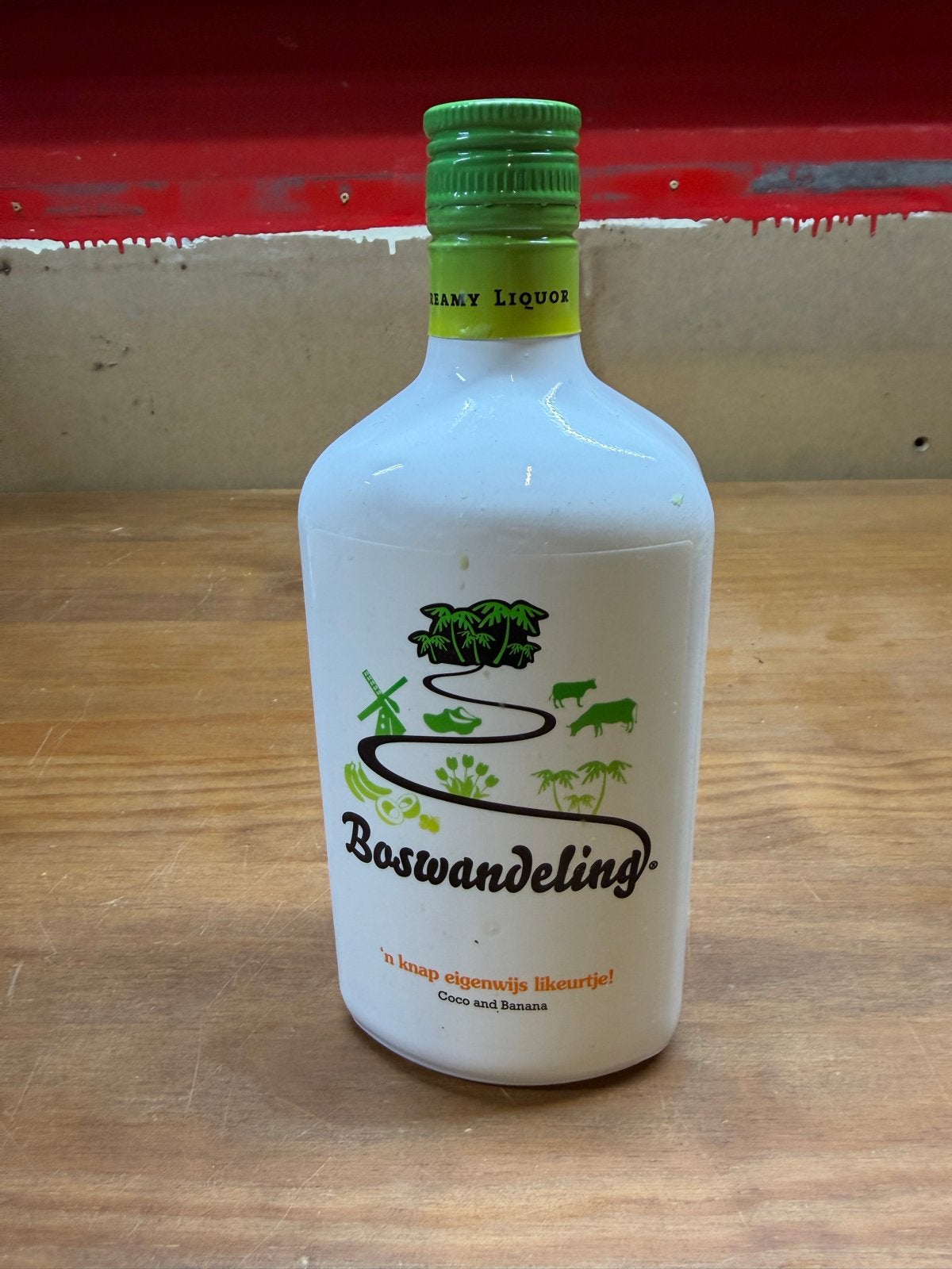 Lege fles Boswandeling likeur - Decoratie/Verzameling, Verzamelen, Merken en Reclamevoorwerpen, Ophalen of Verzenden, Gebruikt