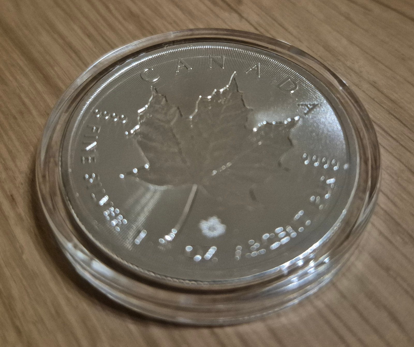 1 oz zilveren munt Canada Maple Leaf INCUSED 2019, Ophalen of Verzenden, Zilver