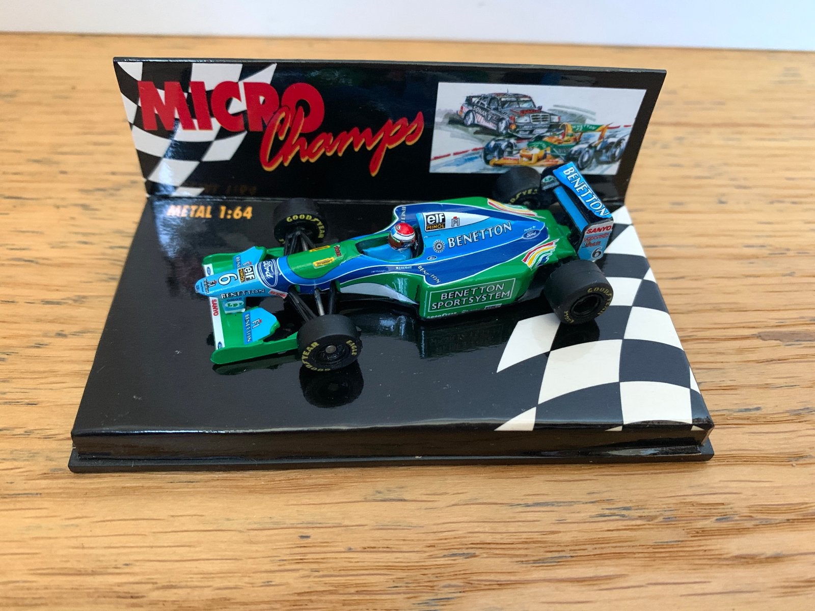 Microchamps schaalmodel 1:64 Jos Verstappen 1994, Verzamelen, Ophalen of Verzenden, Zo goed als nieuw, Formule 1