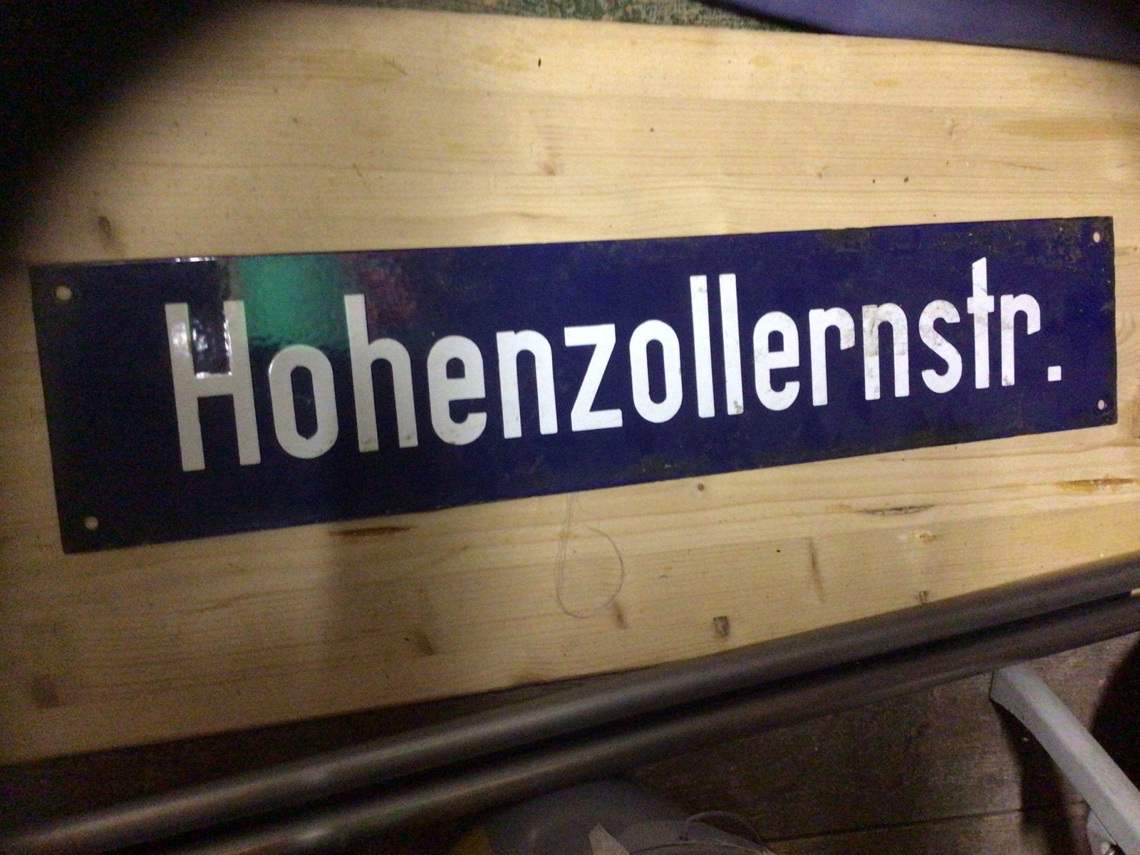 Vintage Hohenzollernstr. straatnaambord, Ophalen of Verzenden