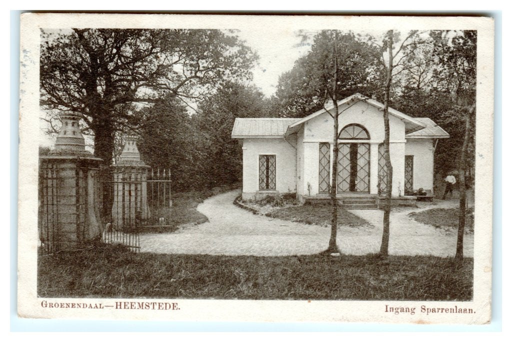 Heemstede, Groenendaal - Ingang Sparrenlaan, Ophalen of Verzenden, Voor 1920, Gelopen, Noord-Holland