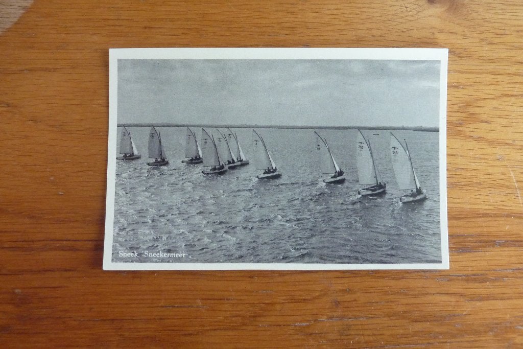 Valken op het Sneekermeer Sneek, Ophalen of Verzenden, 1920 tot 1940, Ongelopen, Friesland