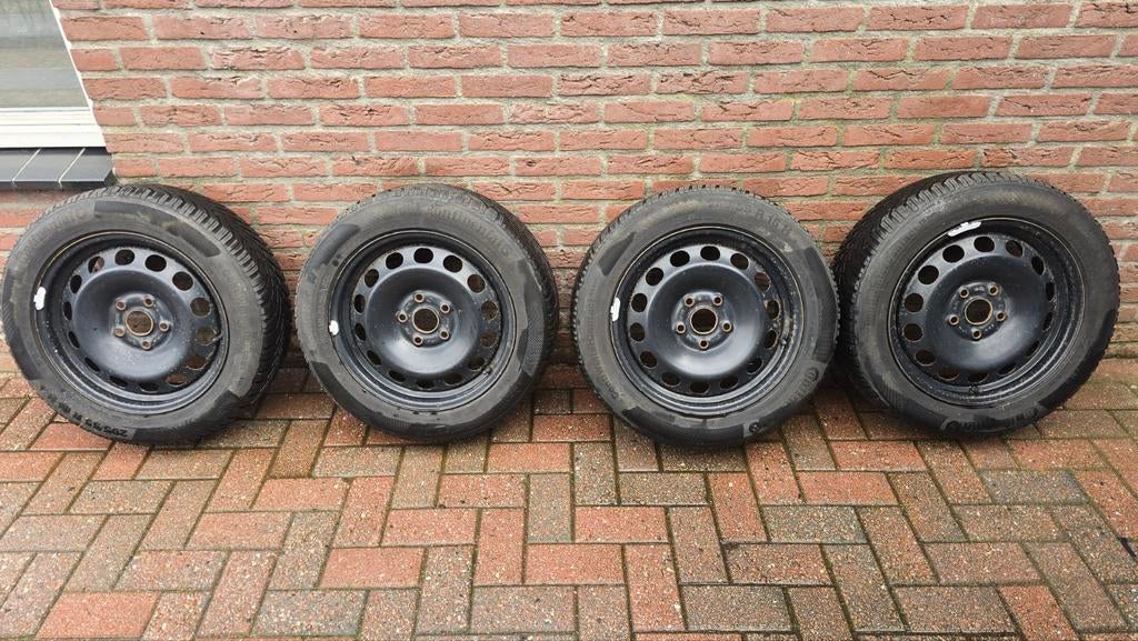 4x continental contiwintercontact winterbanden 205/55/r16, Ophalen