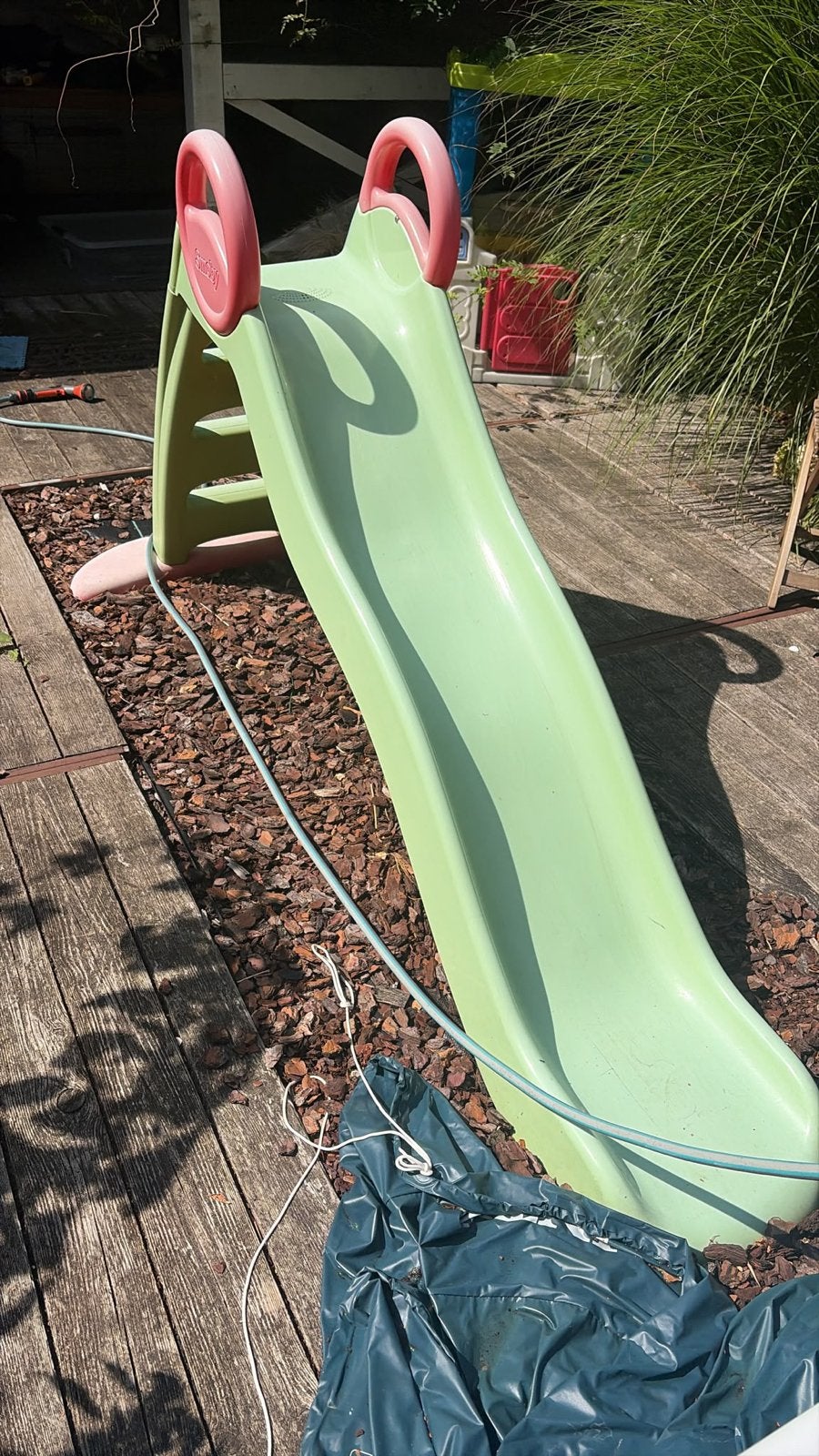 Kinderglijbaan en speelhuisje, Ophalen, Gebruikt, Glijbaan