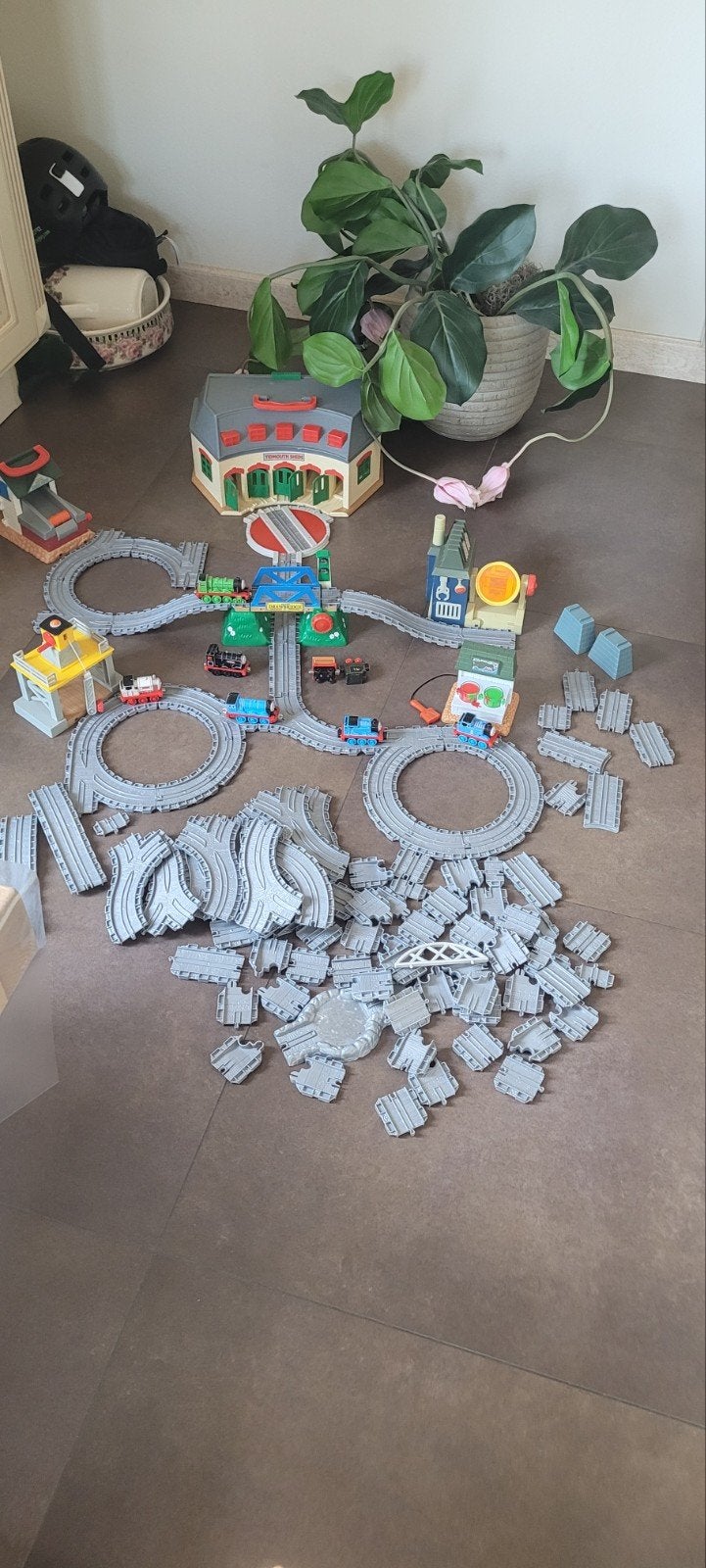 🚂 Enorme Thomas de Trein "Take Along" Speelset – Mega Veel!, Ophalen of Verzenden, Gebruikt