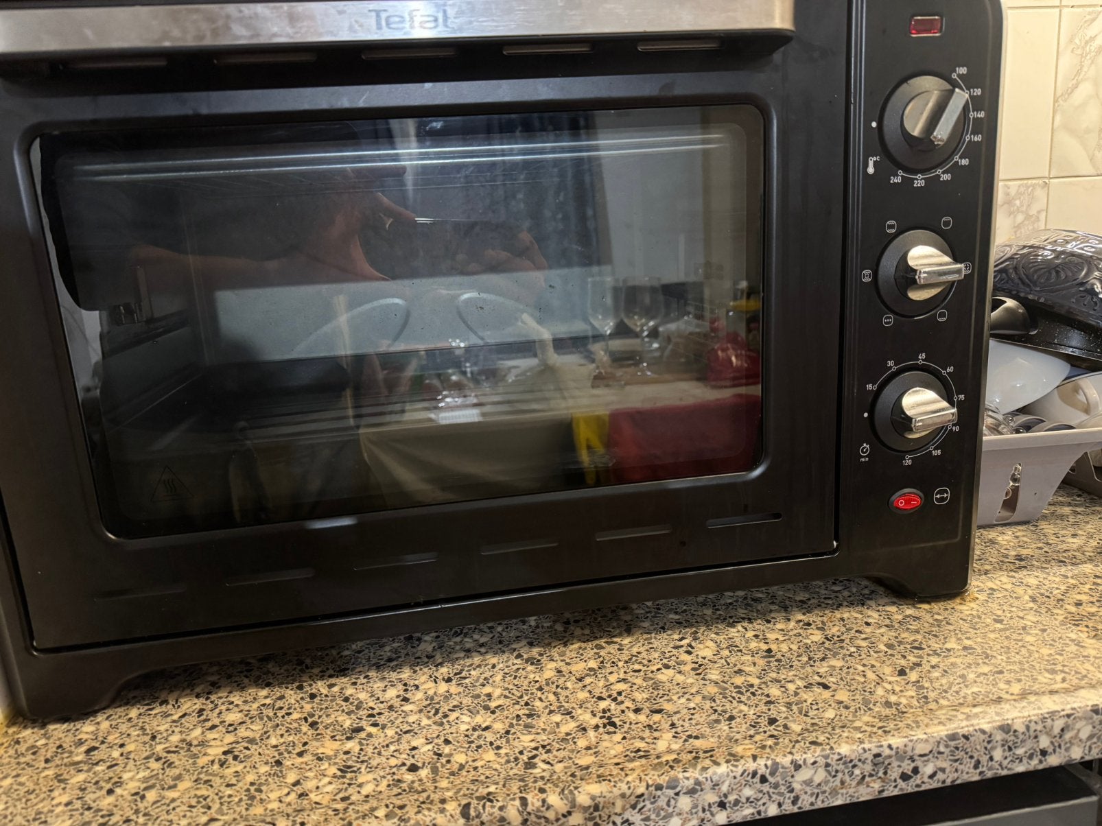 TEFAL OF4958 Optimo Oven Zwart, Witgoed en Apparatuur, Ophalen of Verzenden, Zo goed als nieuw, Minder dan 45 cm