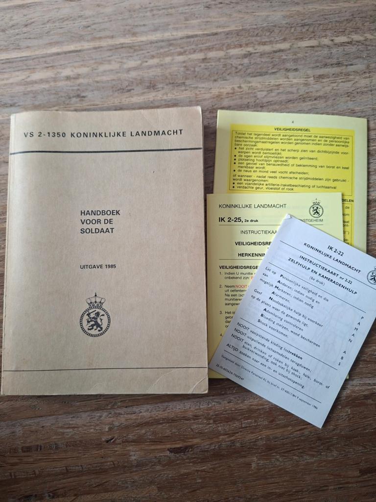 Handboek voor de soldaat, Ophalen of Verzenden, 1945 tot heden, Landmacht
