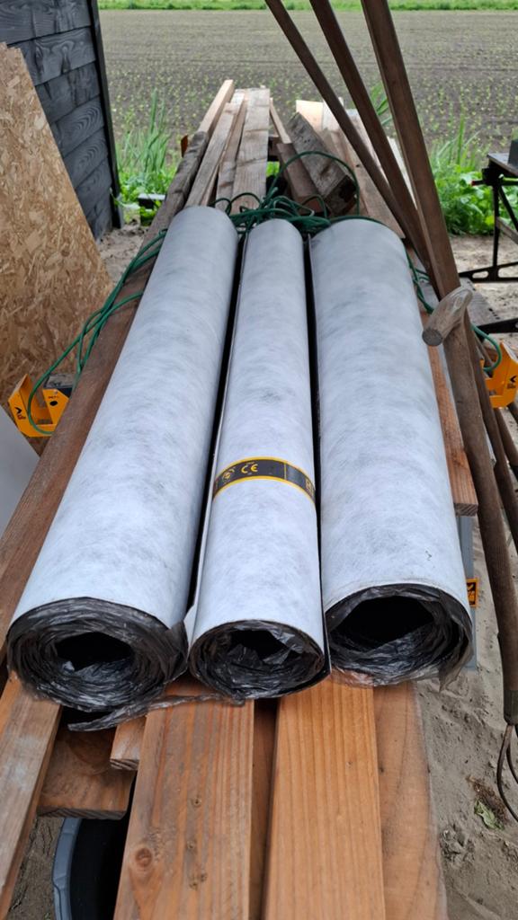 Bitumen onderlaag - Dakbedekking rollen, Ophalen, Overige materialen, Overige kleuren, Nieuw