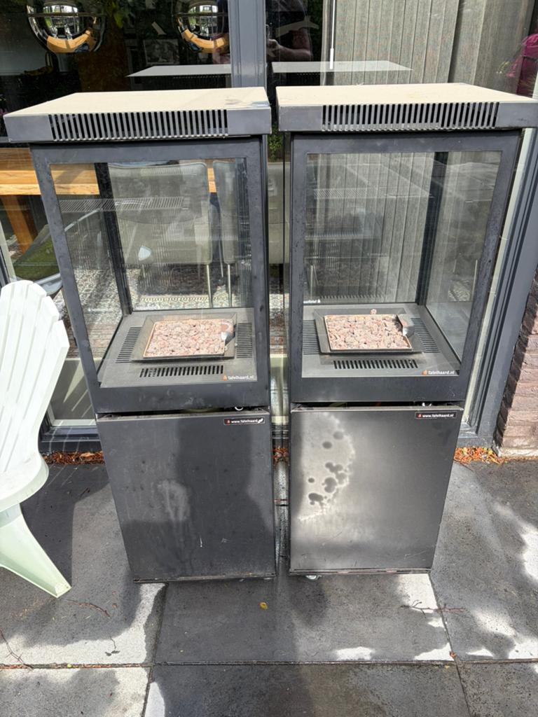 2x tuinhaard gas, Tuin en Terras, Ophalen, Gebruikt